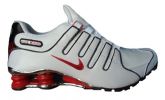 Nike Shox NZ Cromado Branco e Vermelho MOD:06