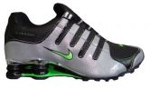 Nike Shox NZ Cromado Preto Prata e verde MOD:013