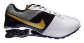 Tênis Nike Shox Deliver Branco, Preto e Dourado MOD:015