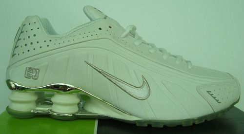 Nike Shox R4 Cromado Branco MOD:01