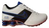 Nike Shox Deliver Branco, Preto e azul MOD:037 Promoção