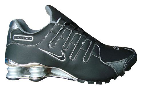 Nike Shox NZ Cromado Preto e Prata MOD:015