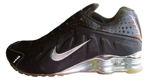 Nike Shox R4 Cromado Preto e Prata MOD:019