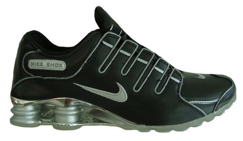 Nike Shox NZ Cromado Preto e Prata MOD:011