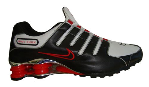 Nike Shox NZ Cromado Preto Branco e vermelho MOD:019