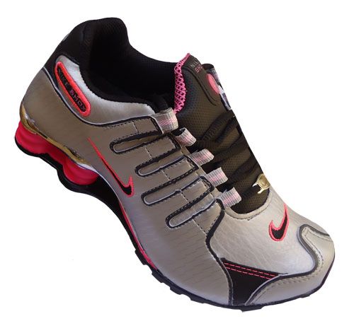 Nike Shox NZ cromado Prata e Rosa MOD:025