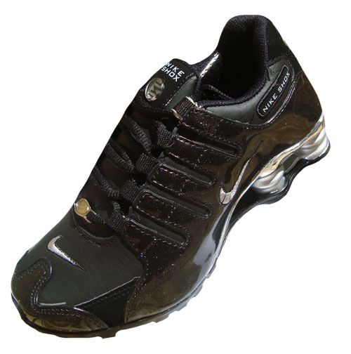 Nike Shox NZ Cromado Preto e Prata MOD:017